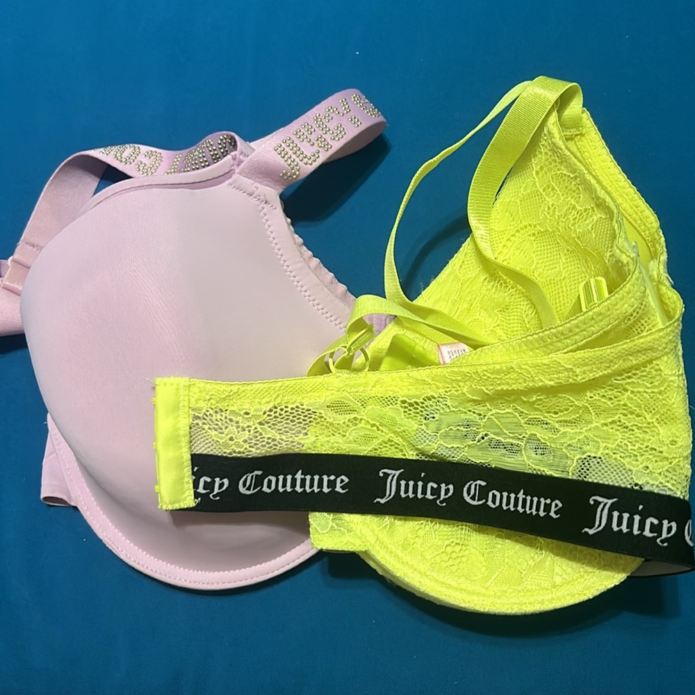 New with tags Juicy Couture bra, light pink 42D (neon sold)
